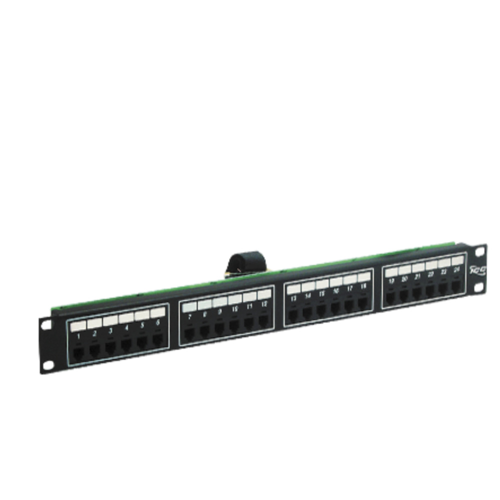Voice 6P2C Patch Panel with Female Telco in 24 Ports and 1 RMS